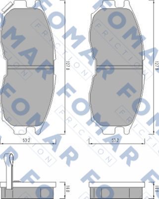 FO479181 FOMAR Friction Комплект тормозных колодок, дисковый тормоз