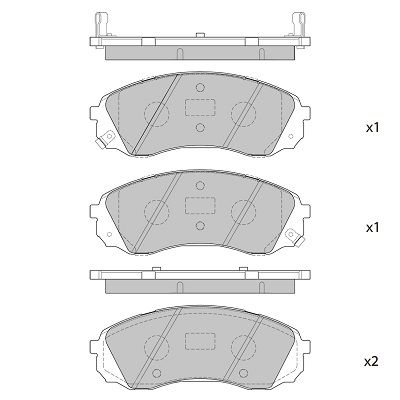 FBP4395 FI.BA Комплект тормозных колодок, дисковый тормоз