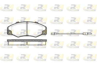 222002 ROADHOUSE Комплект тормозных колодок, дисковый тормоз