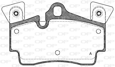 BPA099610 OPEN PARTS Комплект тормозных колодок, дисковый тормоз