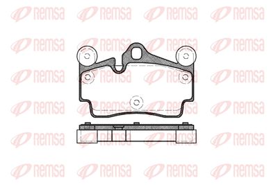 099600 REMSA Комплект тормозных колодок, дисковый тормоз