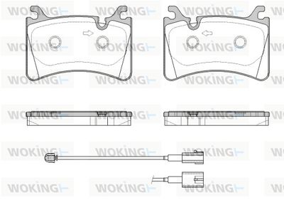 P1917302 WOKING Комплект тормозных колодок, дисковый тормоз