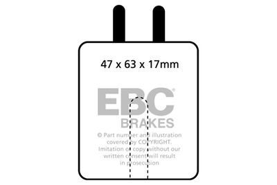 DP3120C EBC Brakes Комплект тормозных колодок, дисковый тормоз