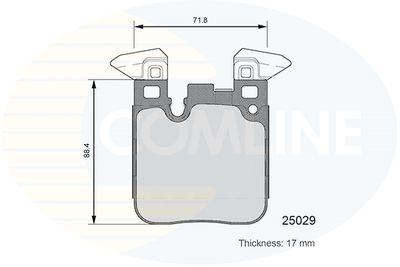 CBP06108 COMLINE Комплект тормозных колодок, дисковый тормоз