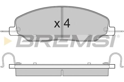 BP3312 BREMSI Комплект тормозных колодок, дисковый тормоз