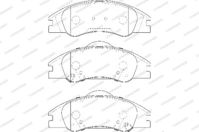 WBP24218A WAGNER Комплект тормозных колодок, дисковый тормоз
