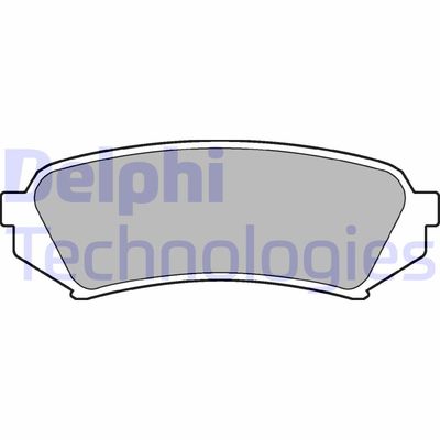 LP1438 DELPHI Комплект тормозных колодок, дисковый тормоз