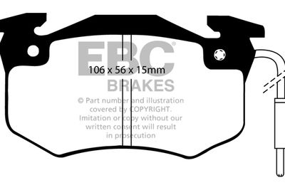 DP4892 EBC Brakes Комплект тормозных колодок, дисковый тормоз