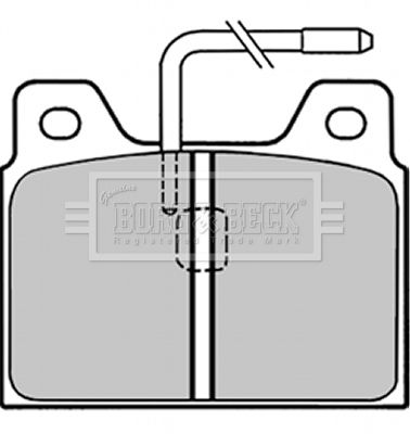 BBP1295 BORG & BECK Комплект тормозных колодок, дисковый тормоз