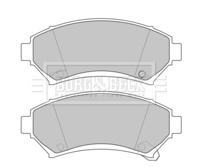 BBP1686 BORG & BECK Комплект тормозных колодок, дисковый тормоз