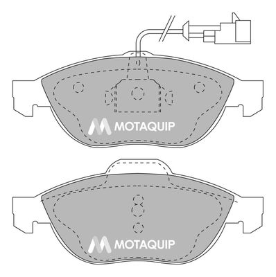 LVXL237 MOTAQUIP Комплект тормозных колодок, дисковый тормоз