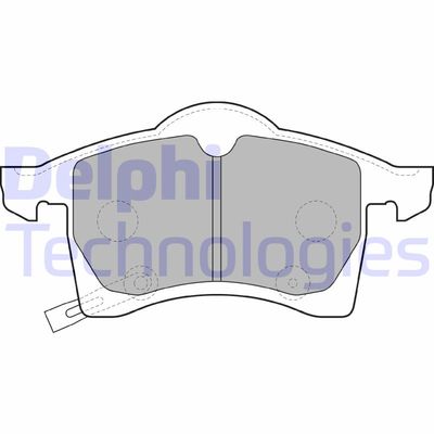 LP1309 DELPHI Комплект тормозных колодок, дисковый тормоз