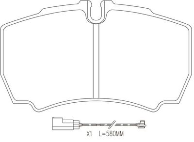 FP1380E FIT Комплект тормозных колодок, дисковый тормоз