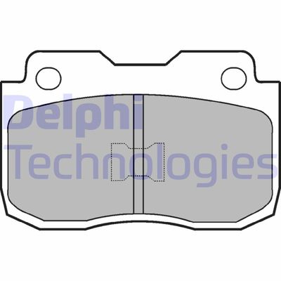 LP463 DELPHI Комплект тормозных колодок, дисковый тормоз