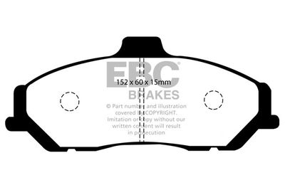 DP1349 EBC Brakes Комплект тормозных колодок, дисковый тормоз