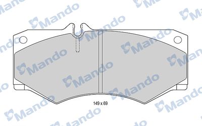 MBF015648 MANDO Комплект тормозных колодок, дисковый тормоз