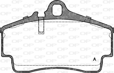 BPA065400 OPEN PARTS Комплект тормозных колодок, дисковый тормоз