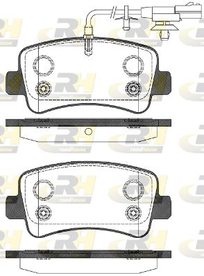 2143911 ROADHOUSE Комплект тормозных колодок, дисковый тормоз