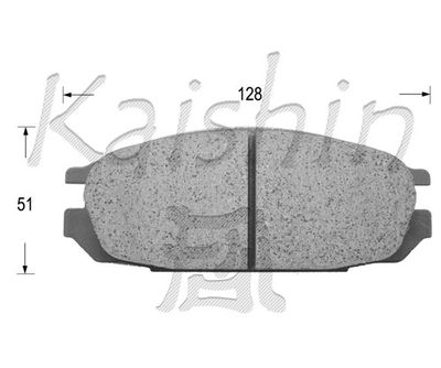 FK1095 KAISHIN Комплект тормозных колодок, дисковый тормоз