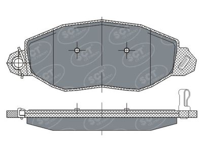 SP281PR SCT - MANNOL Комплект тормозных колодок, дисковый тормоз