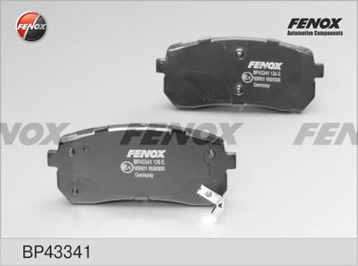 BP43341 FENOX Комплект тормозных колодок, дисковый тормоз