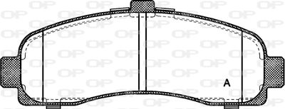 BPA043110 OPEN PARTS Комплект тормозных колодок, дисковый тормоз