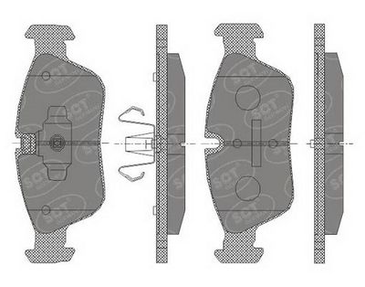 SP433PR SCT - MANNOL Комплект тормозных колодок, дисковый тормоз