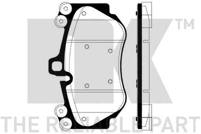 225610 NK Комплект тормозных колодок, дисковый тормоз
