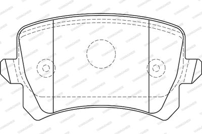 WBP24483B WAGNER Комплект тормозных колодок, дисковый тормоз