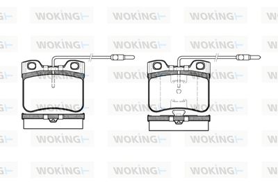 P347314 WOKING Комплект тормозных колодок, дисковый тормоз