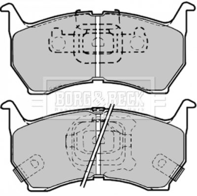 BBP1149 BORG & BECK Комплект тормозных колодок, дисковый тормоз