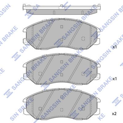 SP1732 Hi-Q Комплект тормозных колодок, дисковый тормоз