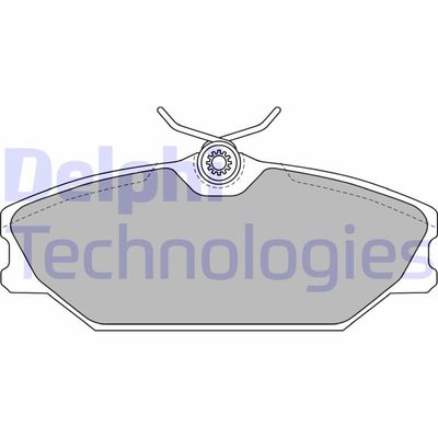 LP1744 DELPHI Комплект тормозных колодок, дисковый тормоз