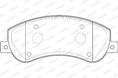 WBP24484A WAGNER Комплект тормозных колодок, дисковый тормоз