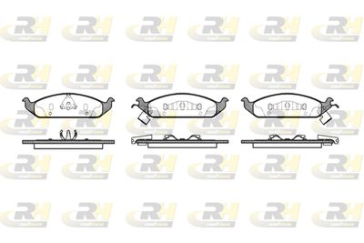 257002 ROADHOUSE Комплект тормозных колодок, дисковый тормоз