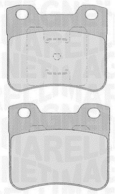 363916060166 MAGNETI MARELLI Комплект тормозных колодок, дисковый тормоз