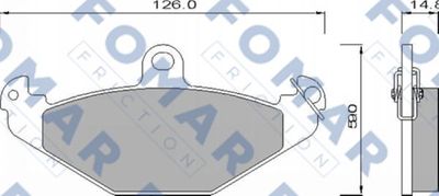 FO625581 FOMAR Friction Комплект тормозных колодок, дисковый тормоз