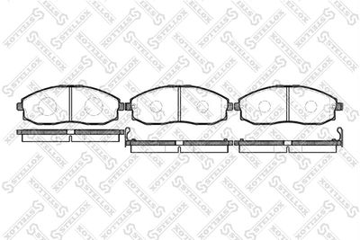 714002SX STELLOX Комплект тормозных колодок, дисковый тормоз