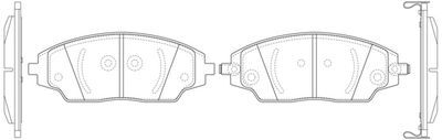 FP1702 FIT Комплект тормозных колодок, дисковый тормоз