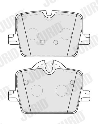 574080J JURID Комплект тормозных колодок, дисковый тормоз