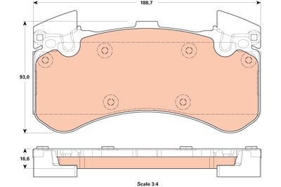 GDB1911 TRW Комплект тормозных колодок, дисковый тормоз