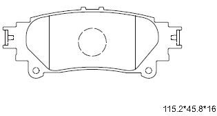 KD2504 ASIMCO Комплект тормозных колодок, дисковый тормоз