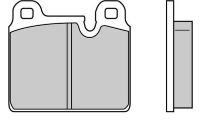120636 E.T.F. Комплект тормозных колодок, дисковый тормоз