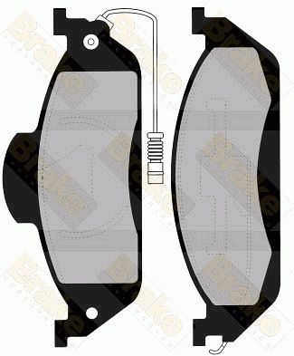 PA1240 Brake ENGINEERING Комплект тормозных колодок, дисковый тормоз