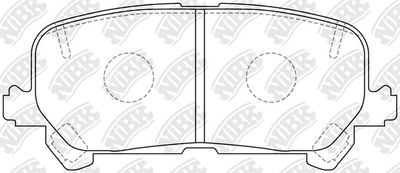 PN0646 NiBK Комплект тормозных колодок, дисковый тормоз