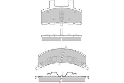 120790 E.T.F. Комплект тормозных колодок, дисковый тормоз