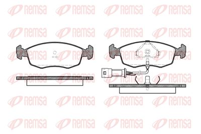 017202 REMSA Комплект тормозных колодок, дисковый тормоз
