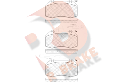 RB1879203 R BRAKE Комплект тормозных колодок, дисковый тормоз