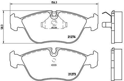 P86013 BREMBO Комплект тормозных колодок, дисковый тормоз