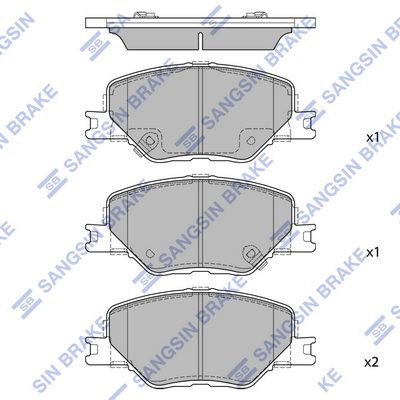 SP4499 Hi-Q Комплект тормозных колодок, дисковый тормоз